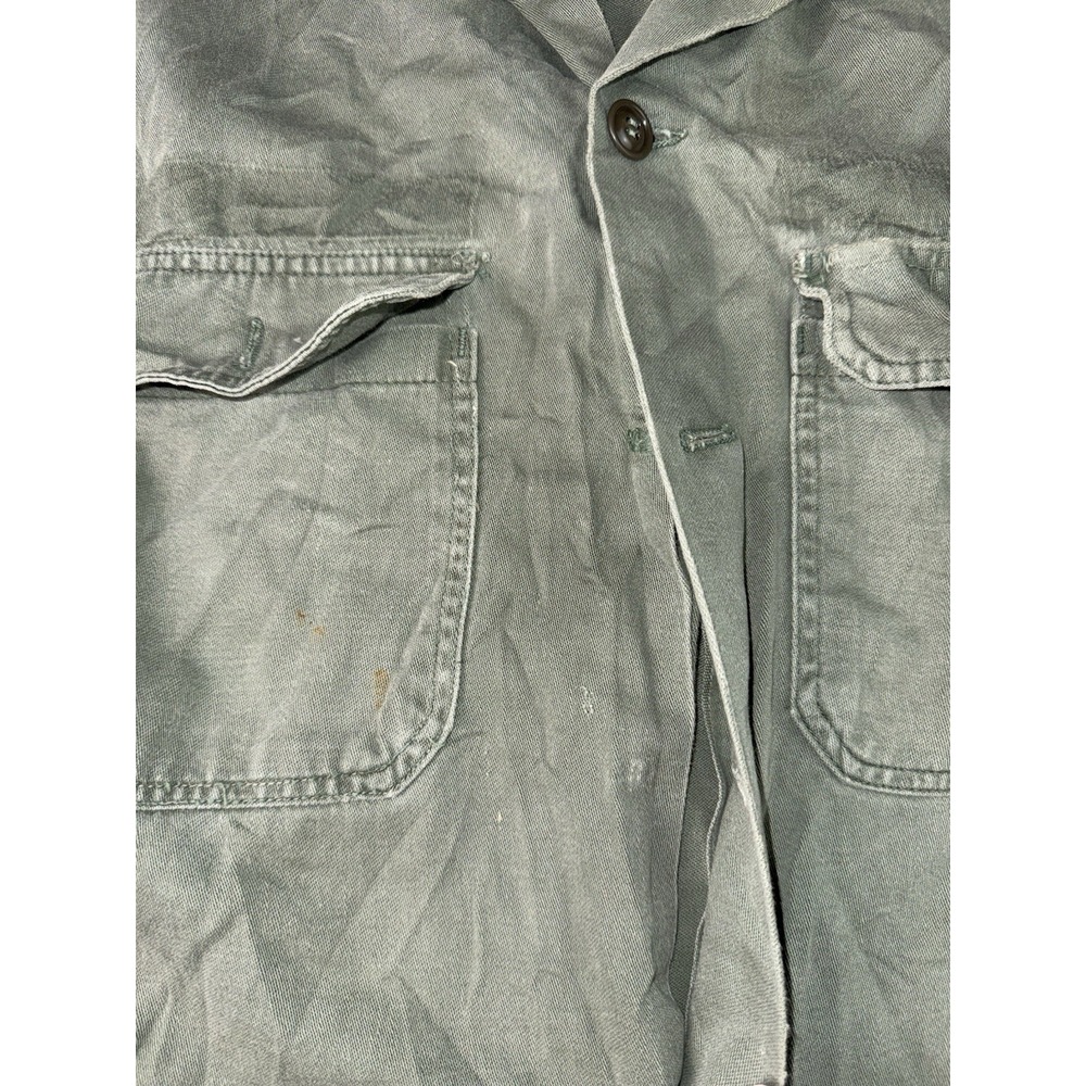 Vintage Military Utility Shirt Cut Sleeves Guaranteed Trooper Fatigues Men’s S - Picture 4 of 9